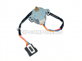 Поворотный шаговый мотор (двигатель жалюзи) кондиционера 12V MP28GA LL-07411 Вал (Н-9 мм, D-5 мм)